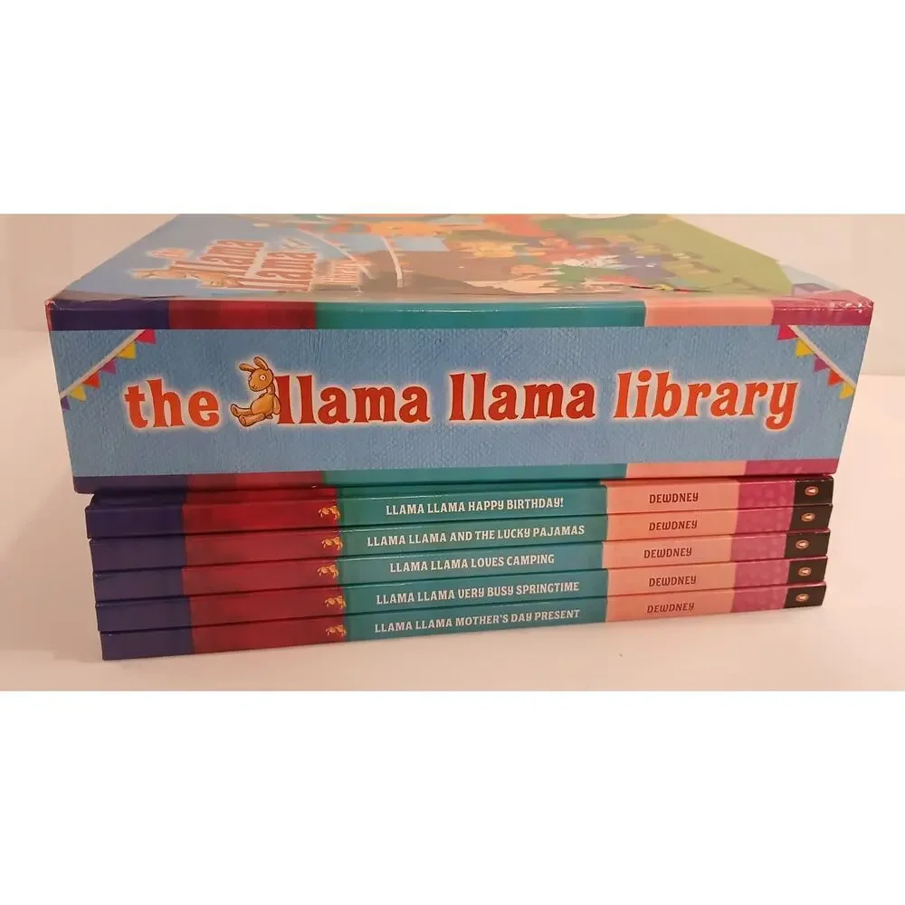 LLAMA LLAMA Library By Johanna Hurwitz 5 Hardback Books In Box Pajamas